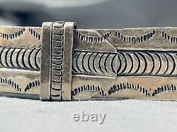 Very Important Best Vintage Navajo Kee Joe Benally Sterling Silver Hat Concho