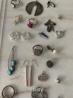 VintageNow Sterling Silver 925 14k Gold Jewelry Lot Native American Turquoise