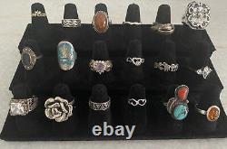VintageNow Sterling Silver 925 Jewelry Ring Lot Native American Silpada Taxco