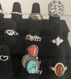 VintageNow Sterling Silver 925 Jewelry Ring Lot Native American Silpada Taxco