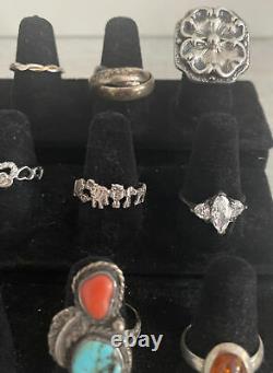 VintageNow Sterling Silver 925 Jewelry Ring Lot Native American Silpada Taxco