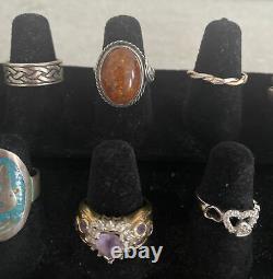 VintageNow Sterling Silver 925 Jewelry Ring Lot Native American Silpada Taxco