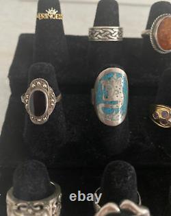 VintageNow Sterling Silver 925 Jewelry Ring Lot Native American Silpada Taxco