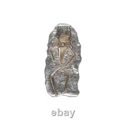 Vintage 14k/Sterling Tufa Cast Native American pendant