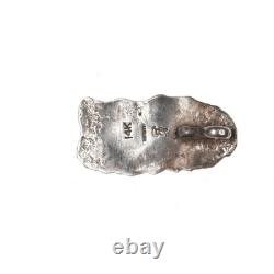 Vintage 14k/Sterling Tufa Cast Native American pendant