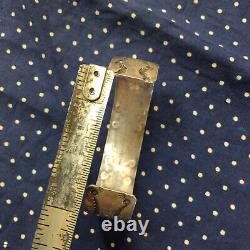 Vintage 1940s Fred Harvey Era Coin Silver Navajo Bracelet Cuff Stamped Native