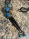 Vintage 1970s Native American Zuni Sterling Silver Bolo Tie Jewelry