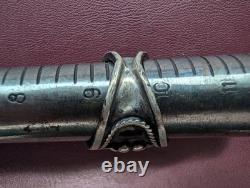 Vintage 1970s Navajo Sterling Silver Turquoise Ring Sz 9.5 Handmade Southwest