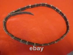 Vintage 27 Sterling Silver Native American Navajo Sunburst Concho Hat Band Belt