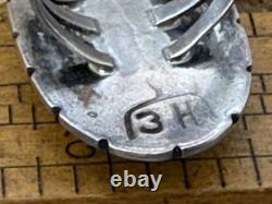 Vintage 3 Hogans Navajo Sterling Silver Blue Turquoise ring sz 6-2885.25