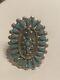 Vintage 50's Native American ZUNI Indian Sterling Turquoise RING size 6 Jewelry