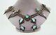 Vintage 60's Navajo Jewelry Silver & Turquoise Necklace Fantastic