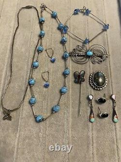 Vintage 925 sterlingsilver jewelry lot southwest/native american style