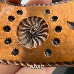 Vintage Bell Trading Post Cuff Bracelet Copper Thunderbird Sunburst Stamp 6