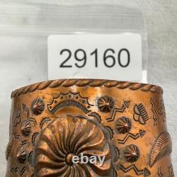 Vintage Bell Trading Post Cuff Bracelet Copper Thunderbird Sunburst Stamp 6