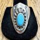 Vintage Ben Nighthorse Sterling Silver Navajo Turquoise Ring Sz 10 Southwestern