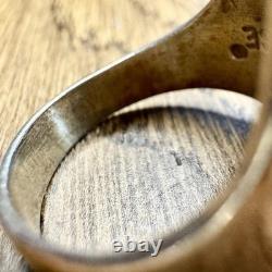 Vintage Ben Nighthorse Sterling Silver Navajo Turquoise Ring Sz 10 Southwestern