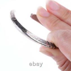 Vintage Bien Mur Shop Native American Hand Chiseled silver bracelet