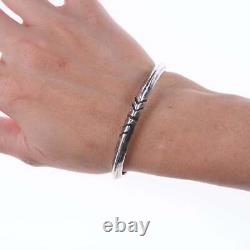 Vintage Bien Mur Shop Native American Hand Chiseled silver bracelet
