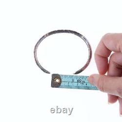 Vintage Bien Mur Shop Native American Hand Chiseled silver bracelet