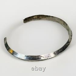 Vintage Carinated Native American Sterling Silver Cuff Bracelet Jewelry 11.5g