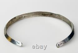 Vintage Carinated Native American Sterling Silver Cuff Bracelet Jewelry 11.5g