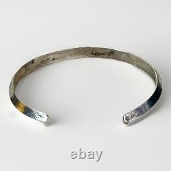 Vintage Carinated Native American Sterling Silver Cuff Bracelet Jewelry 11.5g