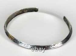 Vintage Carinated Native American Sterling Silver Cuff Bracelet Jewelry 11.5g