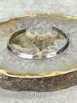 Vintage Carinated Native American Sterling Silver Cuff Bracelet Jewelry 11.5g
