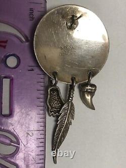 Vintage Carol Felley Native American Sterling Silver Fully Marked Cdf90 Earrings