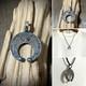 Vintage Coin Naja Silver Necklace Pendant #Indian Jewelry Native American