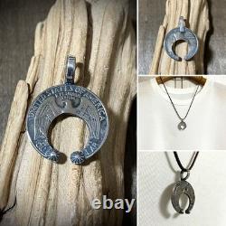 Vintage Coin Naja Silver Necklace Pendant #Indian Jewelry Native American