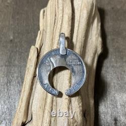 Vintage Coin Naja Silver Necklace Pendant #Indian Jewelry Native American