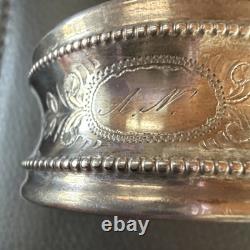 Vintage Cuff Bracelet withNative American Hallmark 83c Sterling Silver