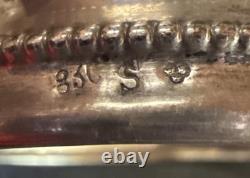 Vintage Cuff Bracelet withNative American Hallmark 83c Sterling Silver