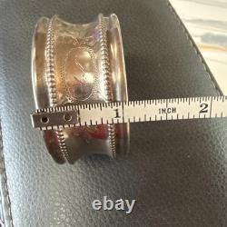 Vintage Cuff Bracelet withNative American Hallmark 83c Sterling Silver