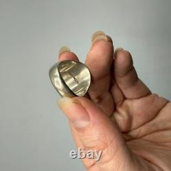 Vintage Des Enfants Sterling Silver Native American Chief Men's Ring Size 10