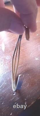 Vintage Estate Jewelry Native American Hand Made Small Twist Cuff Bracelet