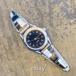 Vintage Francisco Sterling Silver Inlay Native American Jewelry Watch