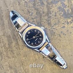 Vintage Francisco Sterling Silver Inlay Native American Jewelry Watch