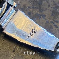 Vintage Francisco Sterling Silver Inlay Native American Jewelry Watch