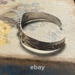 Vintage Fred Harvey Era Style Bracelet Silver And Turquoise Vintage Fred Harvey Era Style Bracelet Silver And Turquoise