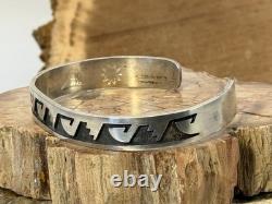 Vintage Guy Josytewa Hope Sterling Silver Overlay Cuff Bracelet-965.26