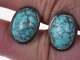 Vintage High Grade turquoise Native American Sterling cufflinks