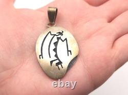 Vintage Hopi Old Pawn Sterling Silver Native American Estate Jewelry Pendant