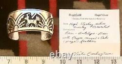 Vintage Hopi Victor Coochwytewa Sterling Silver Bracelet