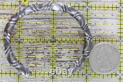 Vintage Indian Native American Sterling Silver 925 6.25 Bracelet Cuff Twisted