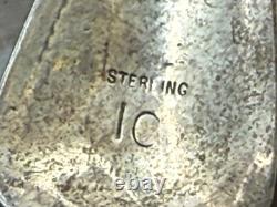 Vintage Irene Chiquito Sterling Silver Coral Cluster Cross Pendant-2141.25