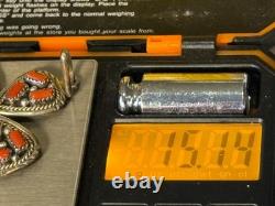 Vintage Irene Chiquito Sterling Silver Coral Cluster Cross Pendant-2141.25 Vintage Irene Chiquito Sterling Silver Coral Cluster Cross Pendant-2141.25