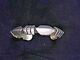 Vintage Jasper Nelson Navajo Deep Filed Carinated Silver Bracelet